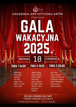 Piotrków Trybunalski Wydarzenie Koncert Artia Akademia Artystyczna - Gala Wakacyjna 2025 - Piotrków Trybunalski